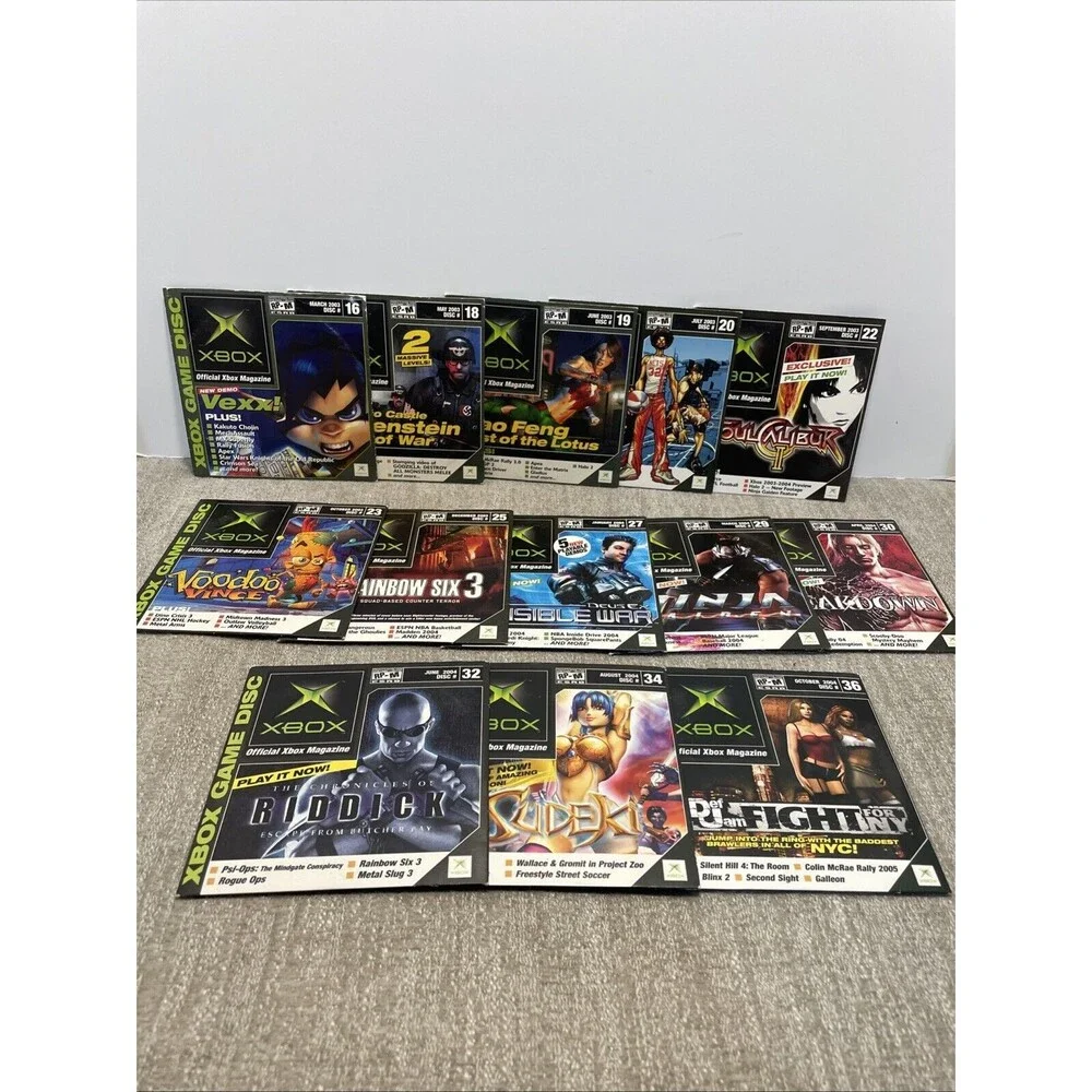 Official Xbox Magazine Lot of 15 Game Demo Discs